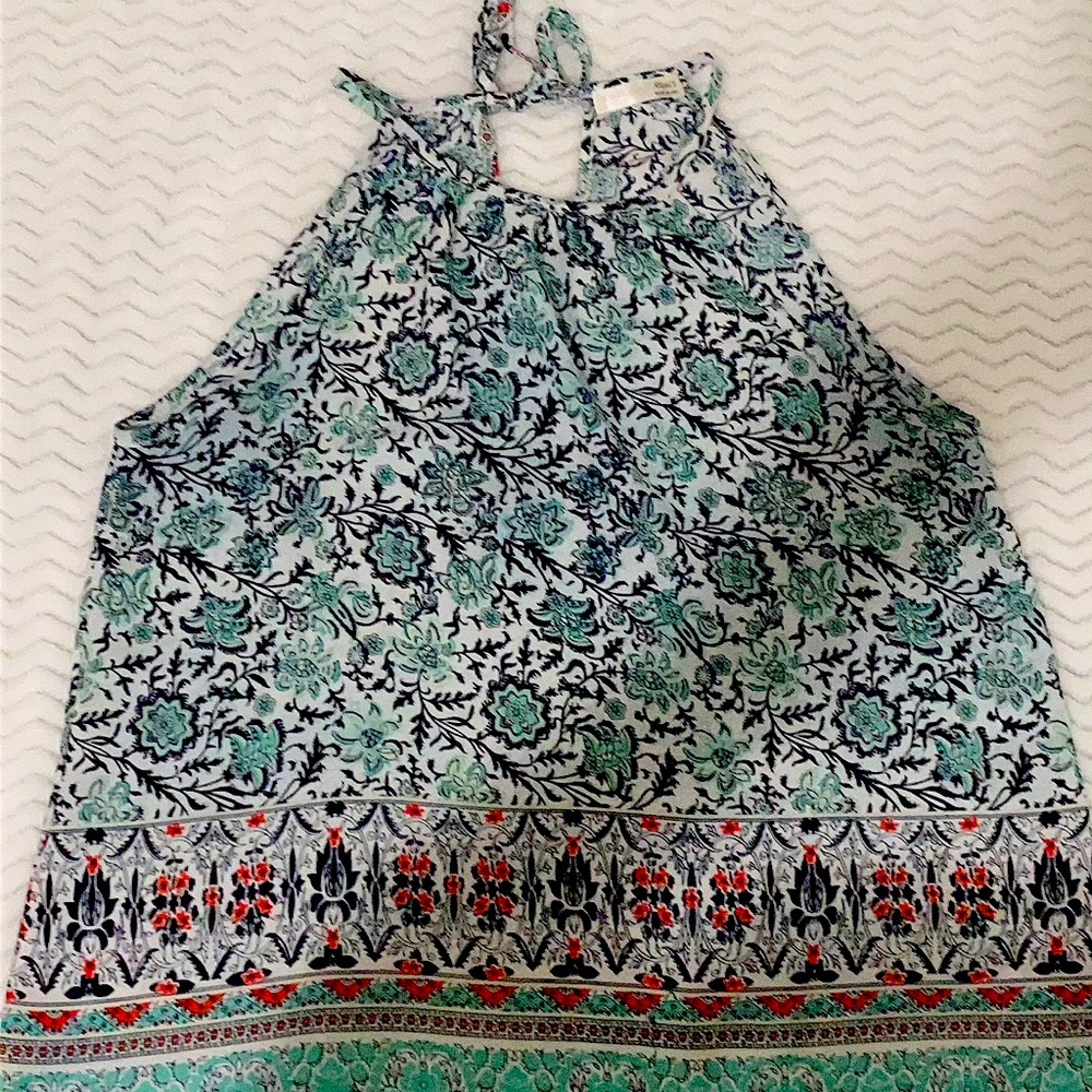 Multicolor organza blouse